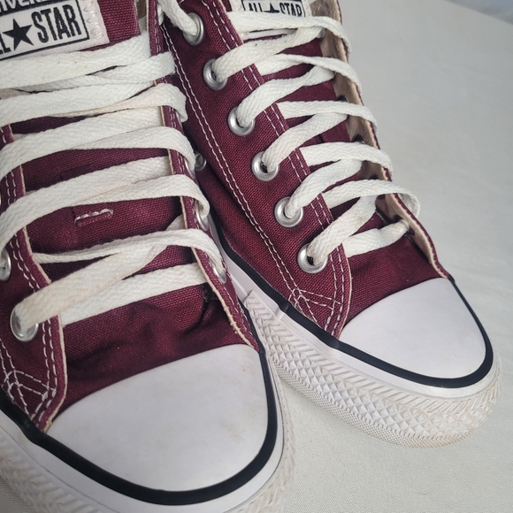 Converse Chuck Taylor Low Sneakers Burgundy Unisex Men 7 Women 9 - Picture 3 of 7